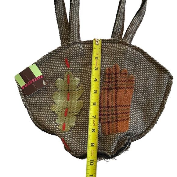 Artisan Wool Tote Bag Tait & Style Scotland Handmade Tree Plaid Gloves Rustic - Picture 7 of 7